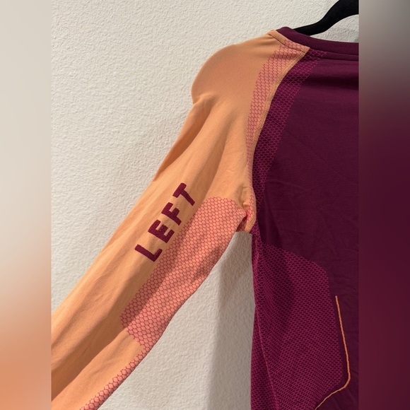 Falke Women’s Ergonomic Sport System Long Sleeve Running Purple Orange Shirt L - Picture 12 of 16